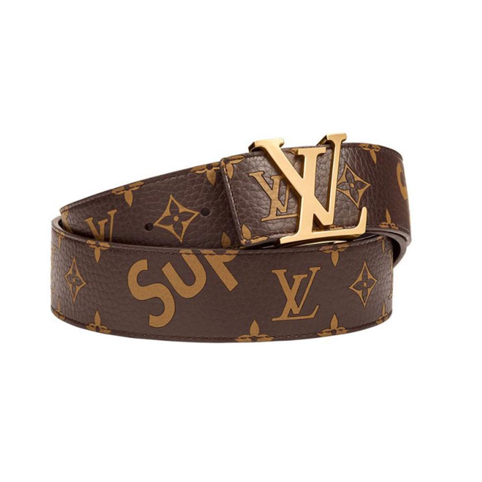Supreme X Louis Vuitton Brown Logo - LOUIS VUITTON x SUPREME Brown Belt – Streetwear Official