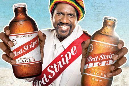 Jamaica Red Stripe Beer Logo - Red Stripe beer Ambassador | Things Jamaica | Beer, Red stripes, Red