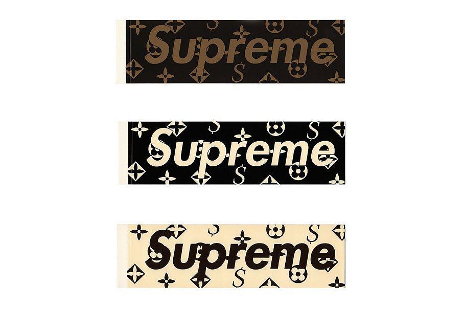 Supreme X Louis Vuitton Brown Logo - Supreme louis vuitton Logos
