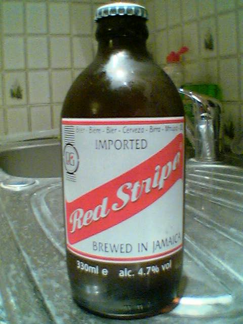 Jamaica Red Stripe Beer Logo - Beer Review: Red Stripe Brewed in Jamaica | Hywel's Big Log