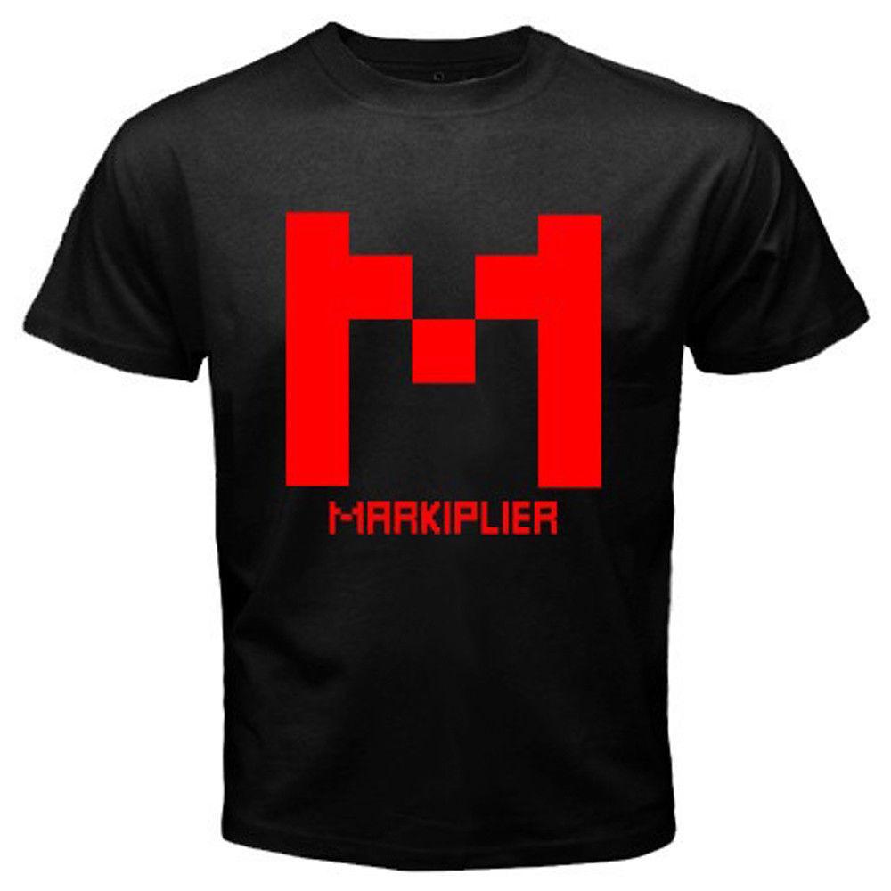 Markiplier Red and Black Logo - New Markiplier Red Logo Famous Vlogger Men'S Black T Shirt Size S ...