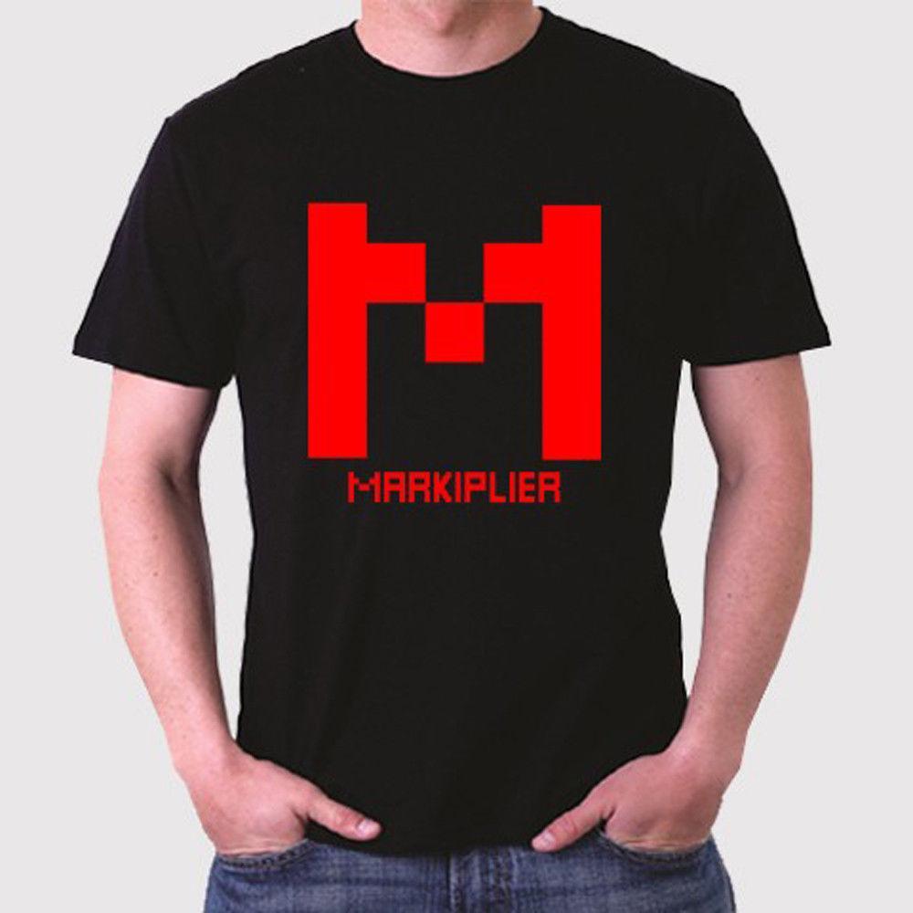 Markiplier Red and Black Logo - Markiplier Famous Vlogger Red Logo Men'S Black T Shirt Size S To 3XL ...