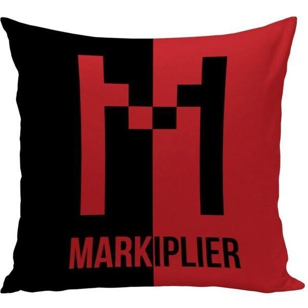 Markiplier Red and Black Logo - My Red And Black Markiplier Logo Pillow case / Size