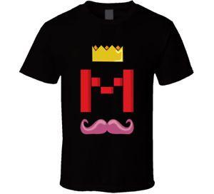 Markiplier Red and Black Logo - King Markiplier Logo Youtuber Men Black White T Shirt Size S to 3XL