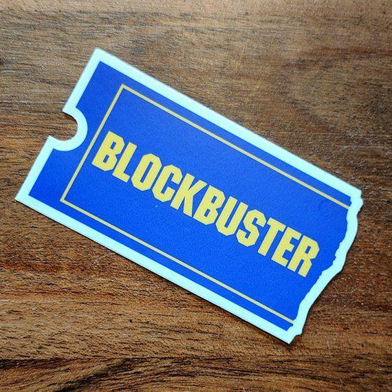 Old Blockbuster Logo - Blockbuster Video Logo Sticker