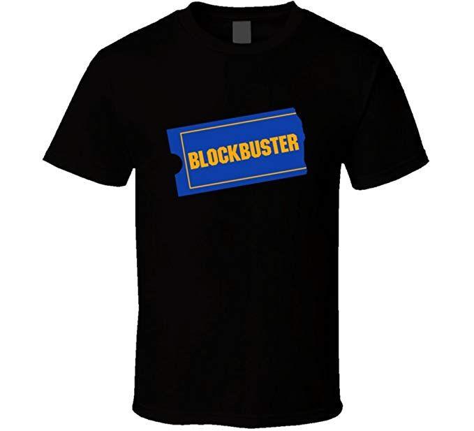 Old Blockbuster Logo - Live-Tees Cool Old School Blockbuster T Shirt 2XL Black | Amazon.com