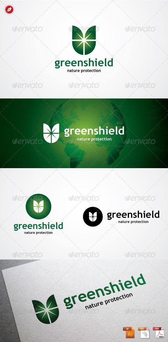 Green Shield with Company Logo - Green Shield Logo #GraphicRiver Green Shield Logo Green Shield ...