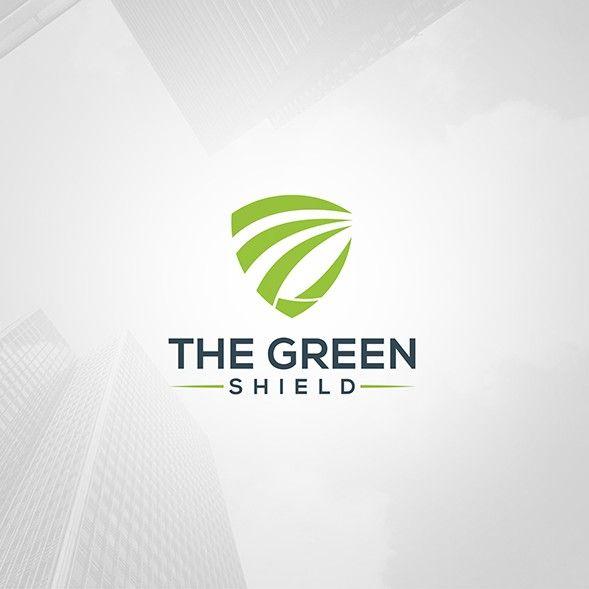 Green Shield with Company Logo - Marijuana insurance company seeking sleek Green Shield Logo. Logo