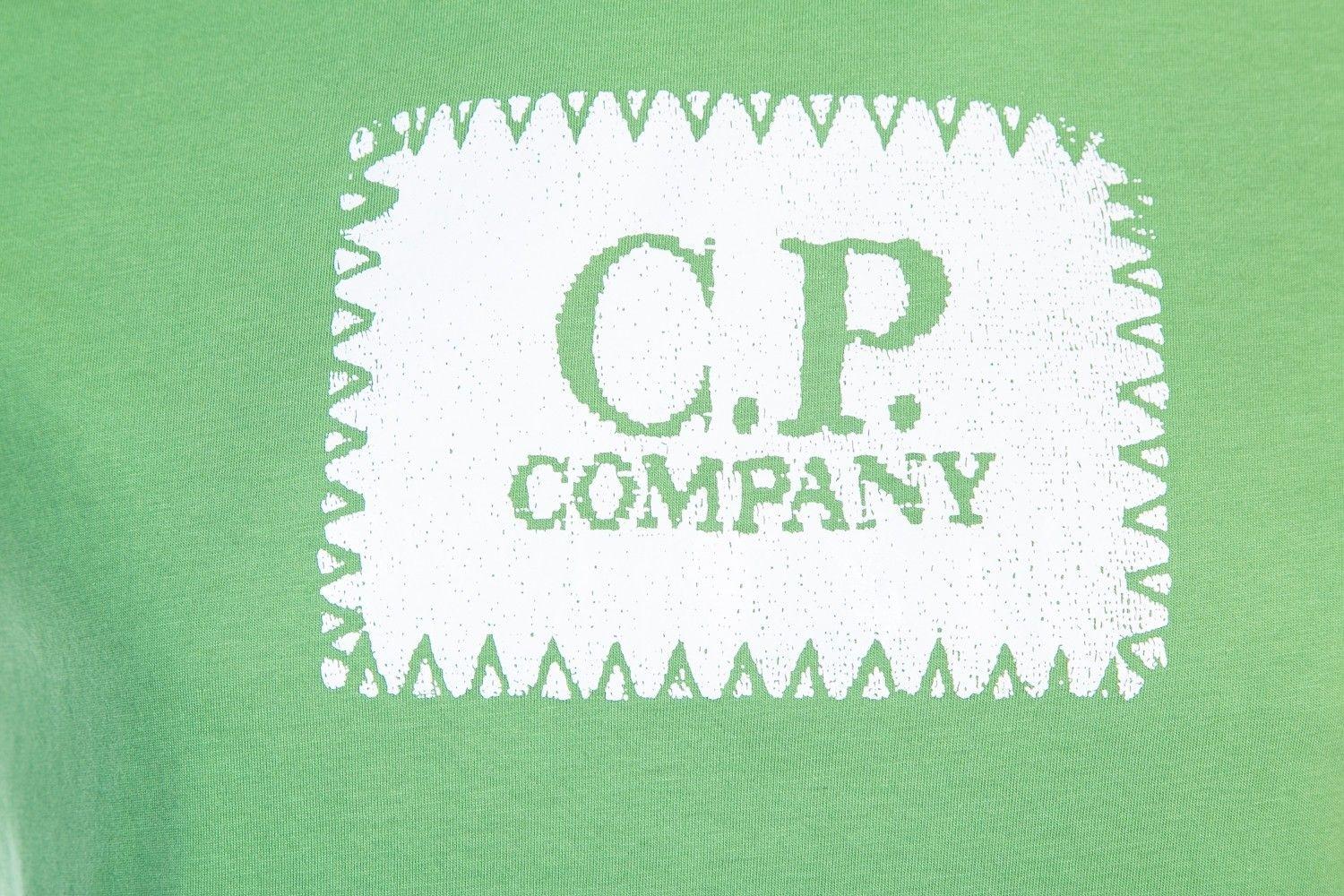 Company with Green Box Logo - CP Company Box Logo T Shirt in Kiwi I CP Company I Norton Barrie