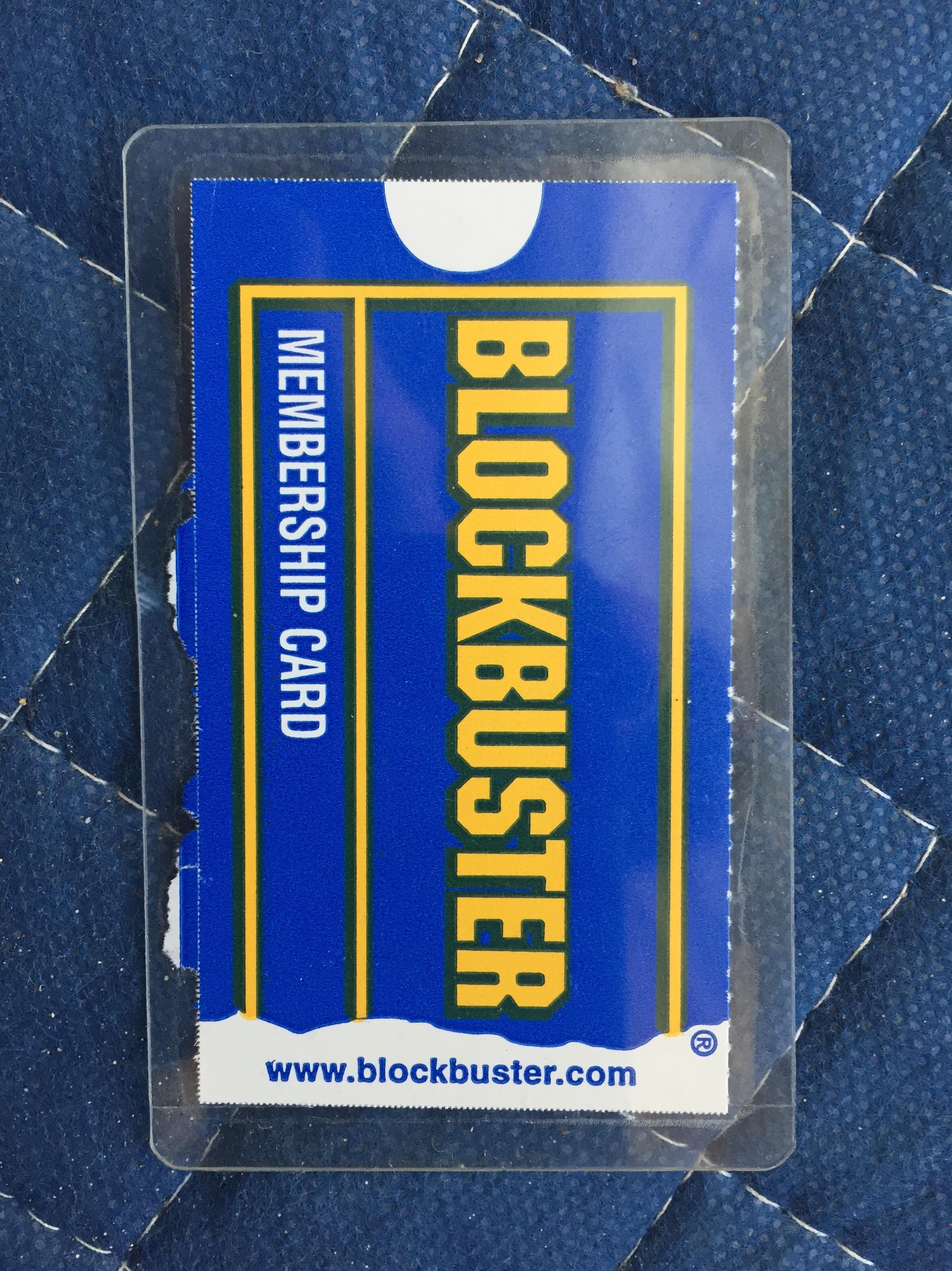 Old Blockbuster Logo - Saw this artifact while I was revisiting my old box of movies