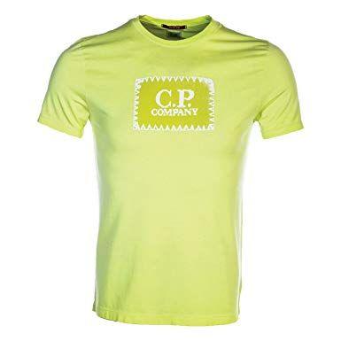 Company with Green Box Logo - C.P. Company Box Logo T-Shirt XL Primrose 601: Amazon.co.uk: Clothing