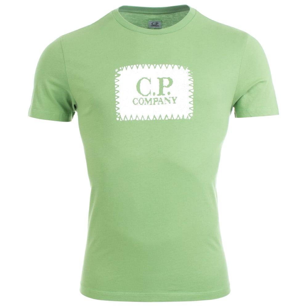 Company with Green Box Logo - Box Logo T Shirt. C.P. Company