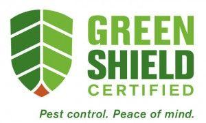 Green Shield with Company Logo - Green Shield Fort Worth Houston Pest Control Service Company