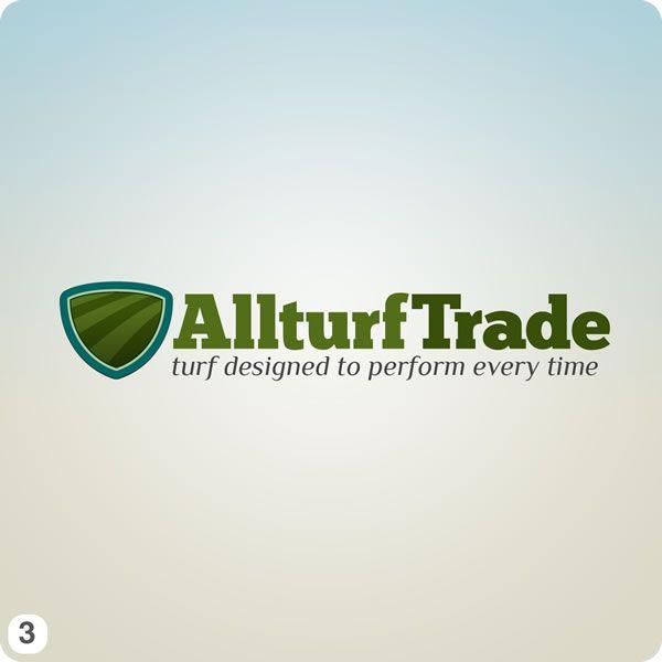 Green Shield with Company Logo - Allturf Trade Logo 3