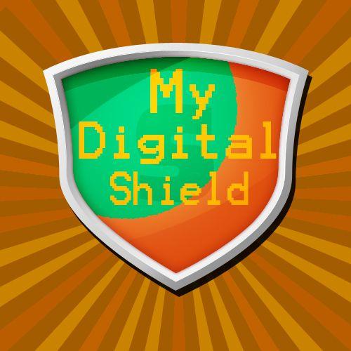 Green Shield with Company Logo - Conservative, Serious, It Company Logo Design for My Digital Shield