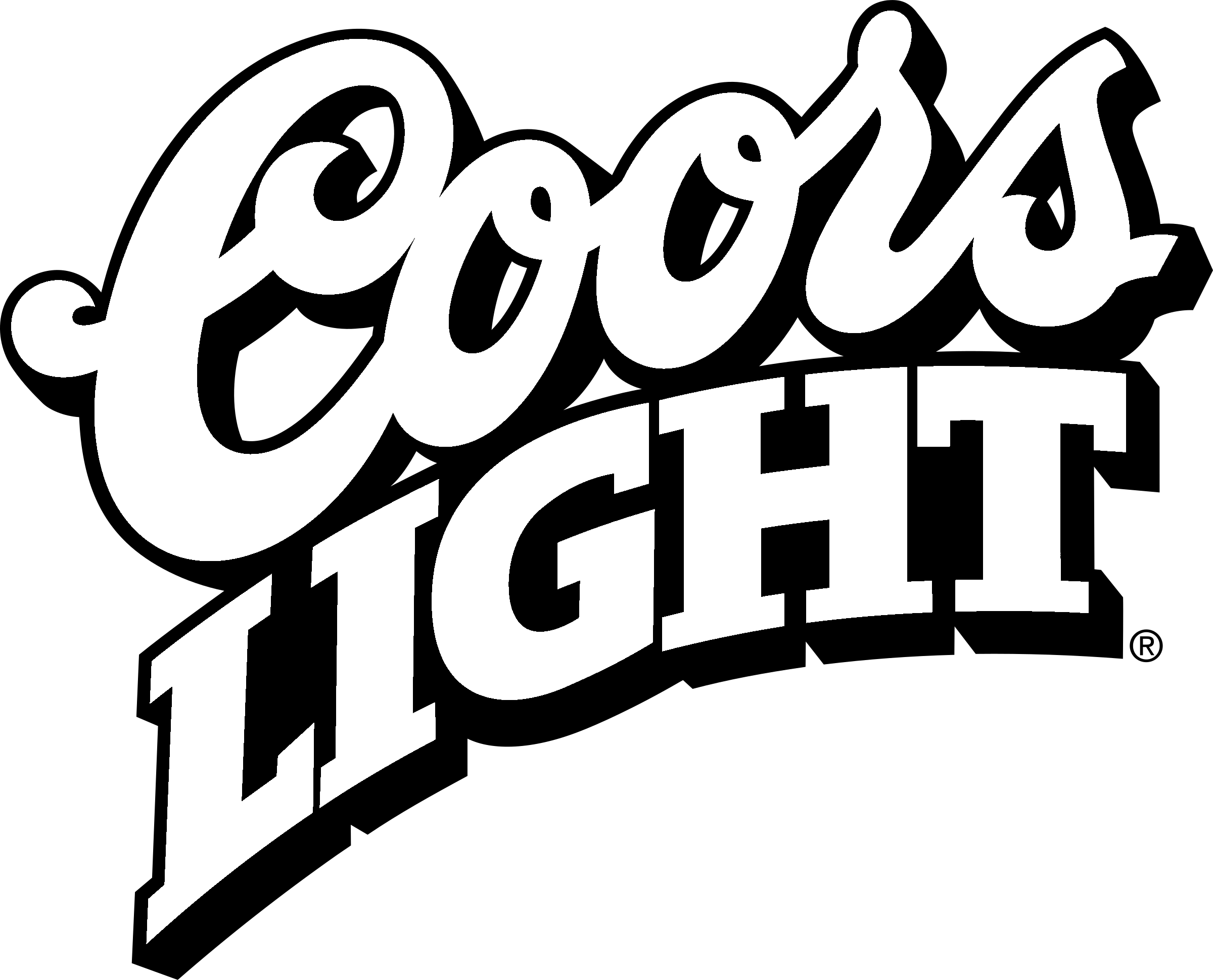 Black Coors Light Logo - Coors Light Logo PNG Transparent & SVG Vector - Freebie Supply