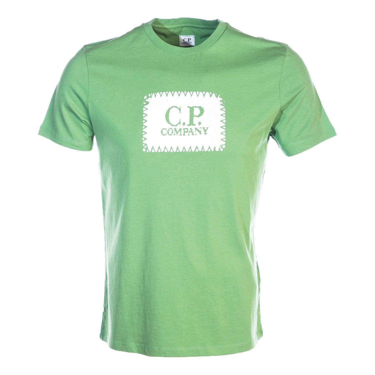 Company with Green Box Logo - CP Company Box Logo T Shirt in Kiwi I CP Company I Norton Barrie
