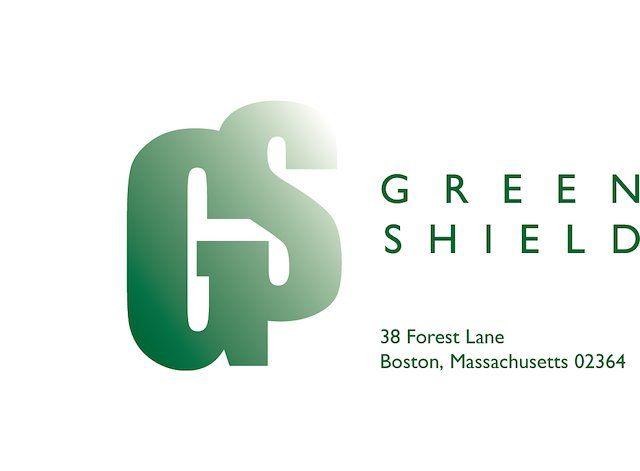 Green Shield with Company Logo - JWarnerDesign Shield Inc. Stationary