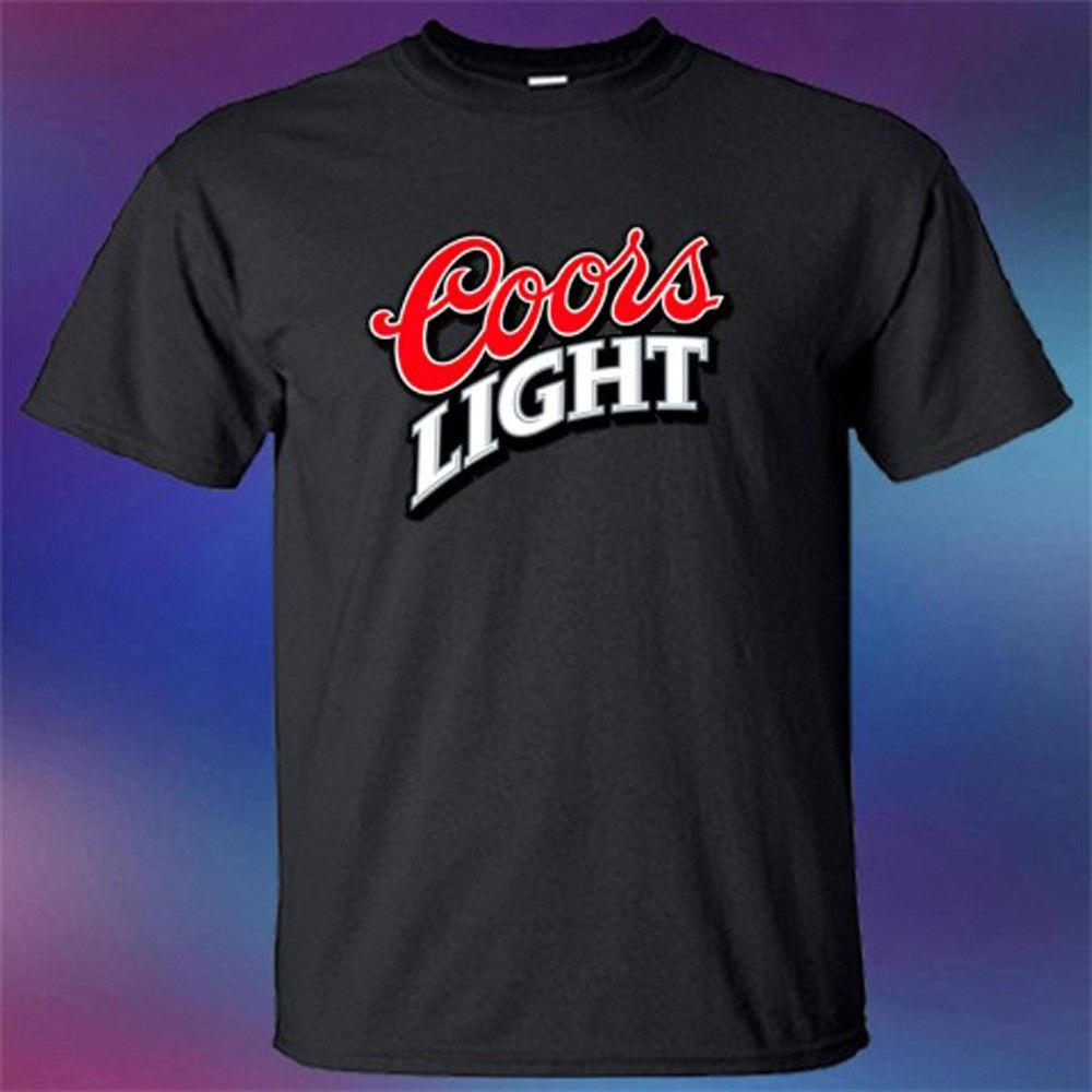 Black Coors Light Logo - New Coors Light Beer Company Logo Men'S Black T Shirt Size S 3XL