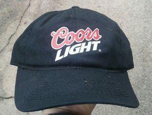 Black Coors Light Logo - Coors Light Logo Black Baseball Cap Hat Adjustable Snapback | eBay