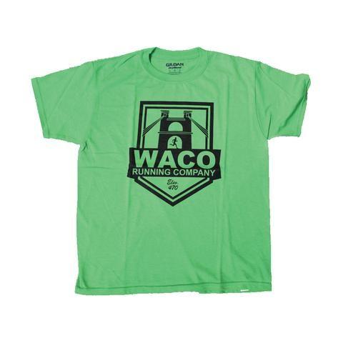 Green Shield with Company Logo - Youth Apparel – Waco Running Company
