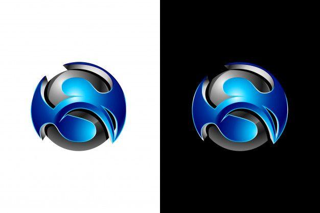 3D Letter S Logo - 3D letter s logo template Vector