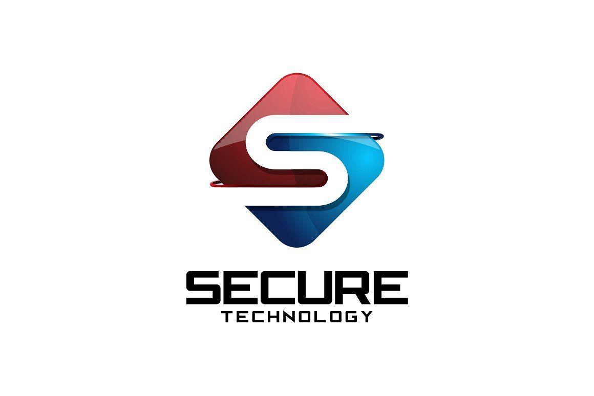 3D Letter S Logo - Secure Tech Letter S Logo Logo Templates Creative Market