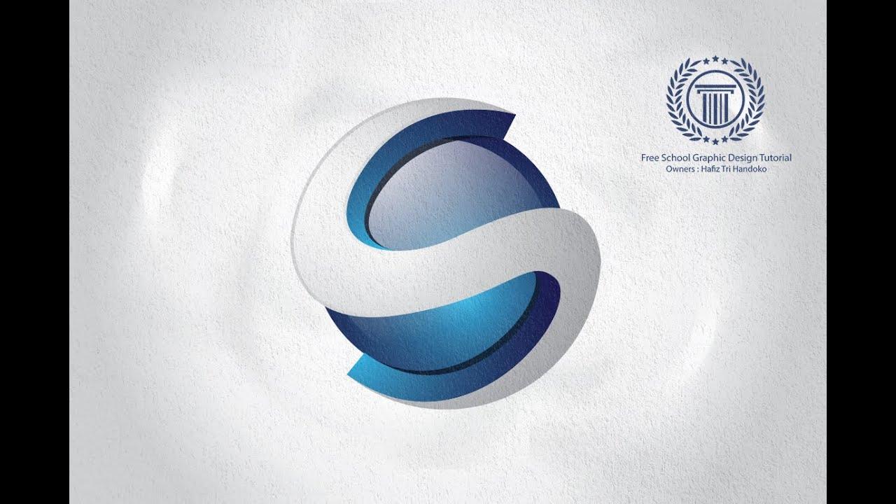 3D Letter S Logo - Simple 3D Logo Design Tutorial in Adobe illustrator - How to Create ...
