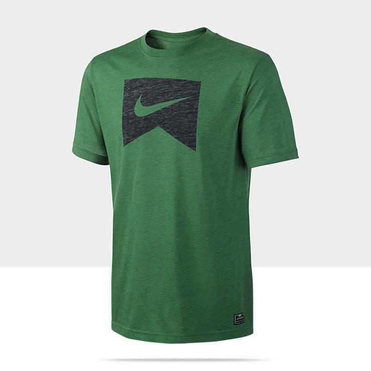 Nike Ribbon Logo - Nike Ribbon Logo Dri-FIT Blend Men's T-Shirt | Men's Activewear ...