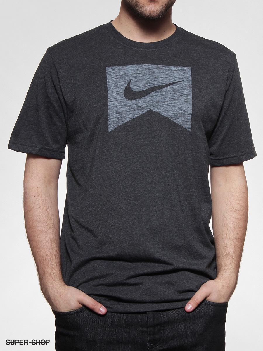 Nike Ribbon Logo - Nike T Shirt Ribbon Logo (heather Gry)