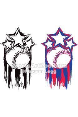Red Blue and White Softball Logo - Sports Art Zoo Red White And Blue Grunge. Baseball