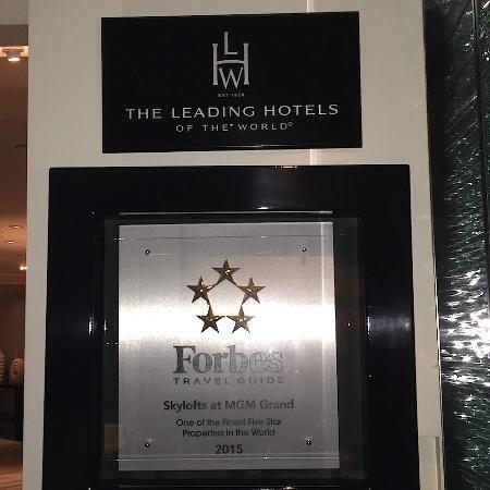 Skylofts Logo - Forbes 5-Star Hotel. - Picture of Skylofts at MGM Grand, Las Vegas ...