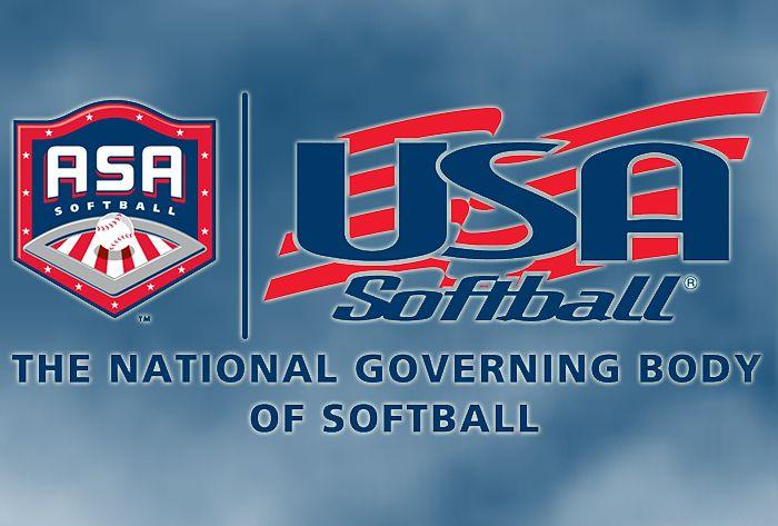 Red Blue and White Softball Logo - ASA USA Softball Announces 2016 Women's National And Elite Teams