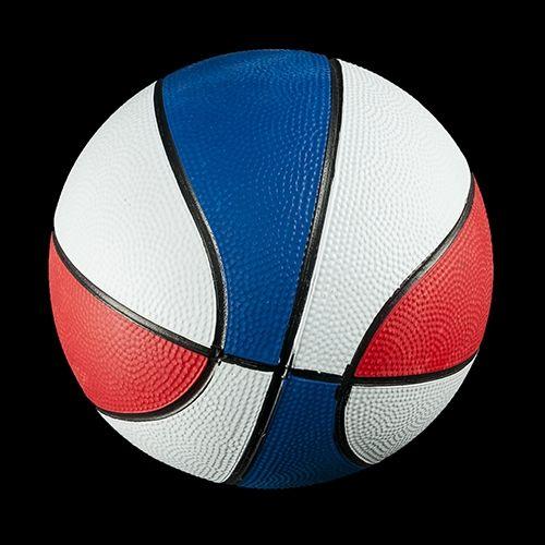 Red and White Basketball Logo - Red, White and Blue Mini Basketball - 7 inch size - 1 per pack