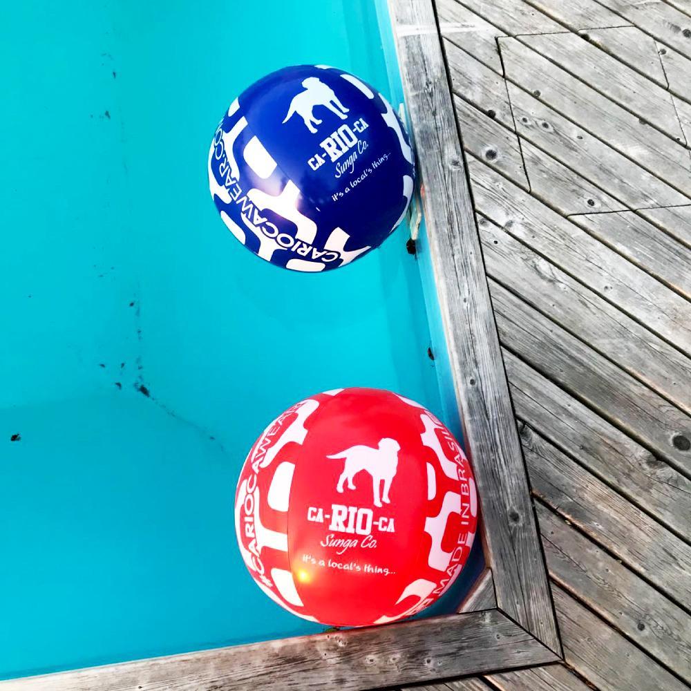 Red and Blue Ball Logo - CA-RIO-CA BEACH BALL 24