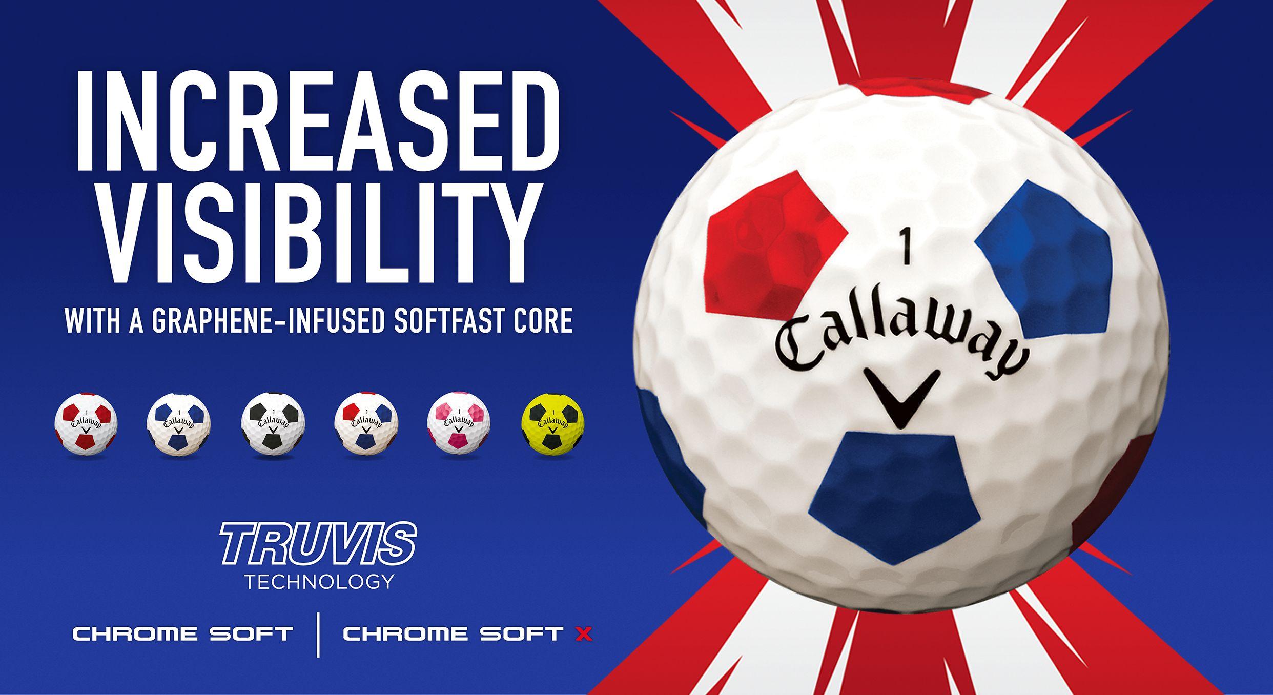 Red and Blue Ball Logo - Callaway Chrome Soft TruVis - New 2018 Balls - The Golf Shop Online Blog