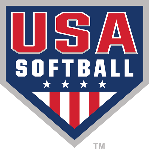 Red Blue and White Softball Logo - About USA Softball