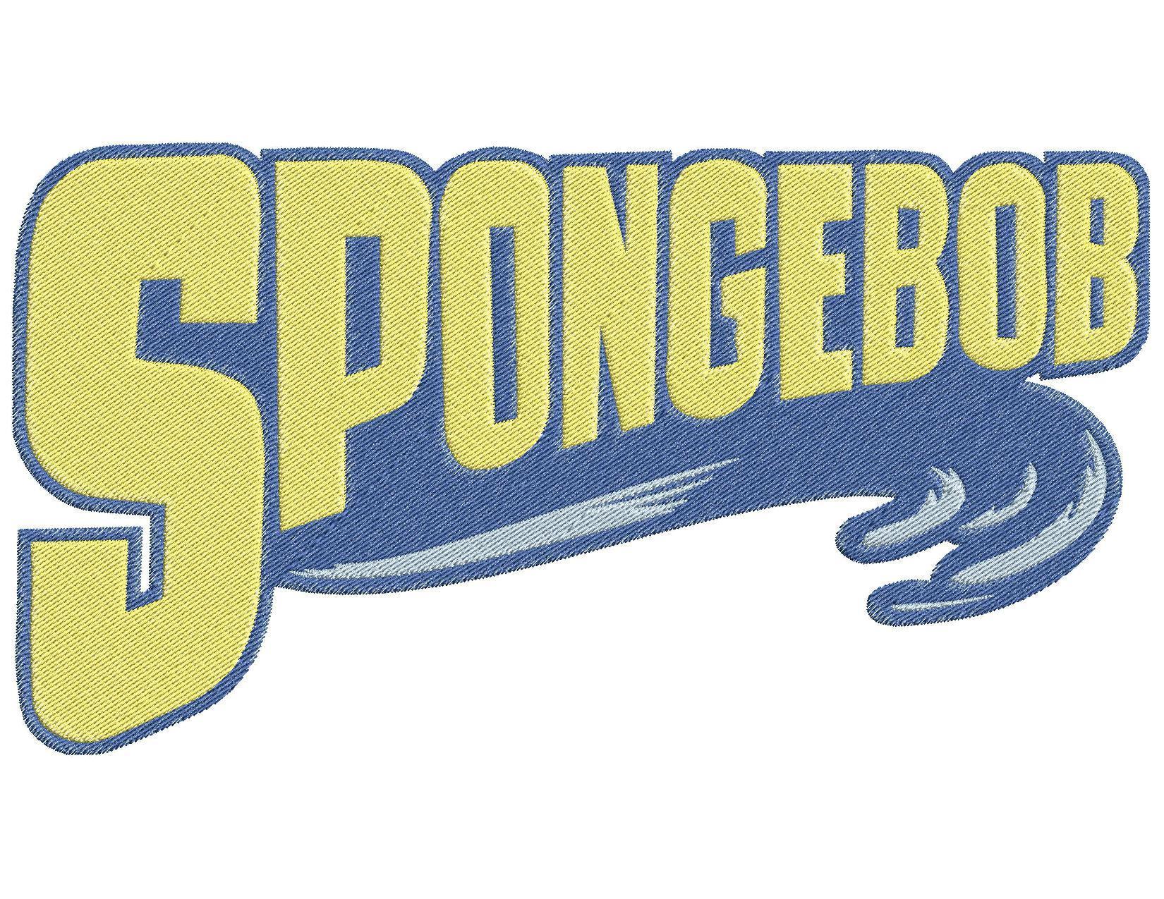 Spongebob SquarePants Logo - SpongeBob SquarePants SpongeBob logo Embroidery Design