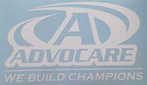 Blue and White AdvoCare Logo - White AdvoCare Decal 2426