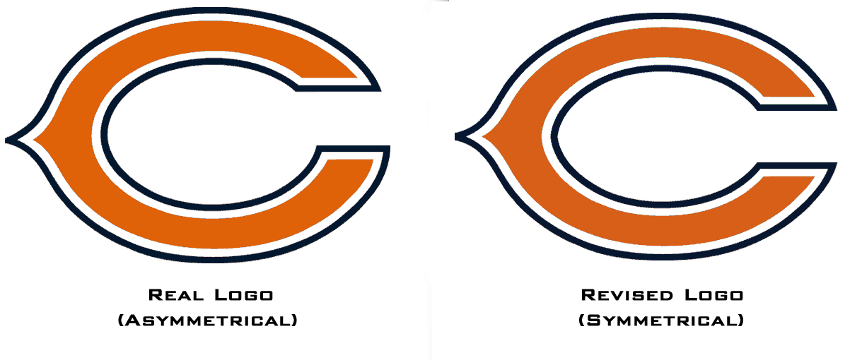 Asymmetrical Logo - What's Wrong with the Bears Logo? Nothing : CHIBears