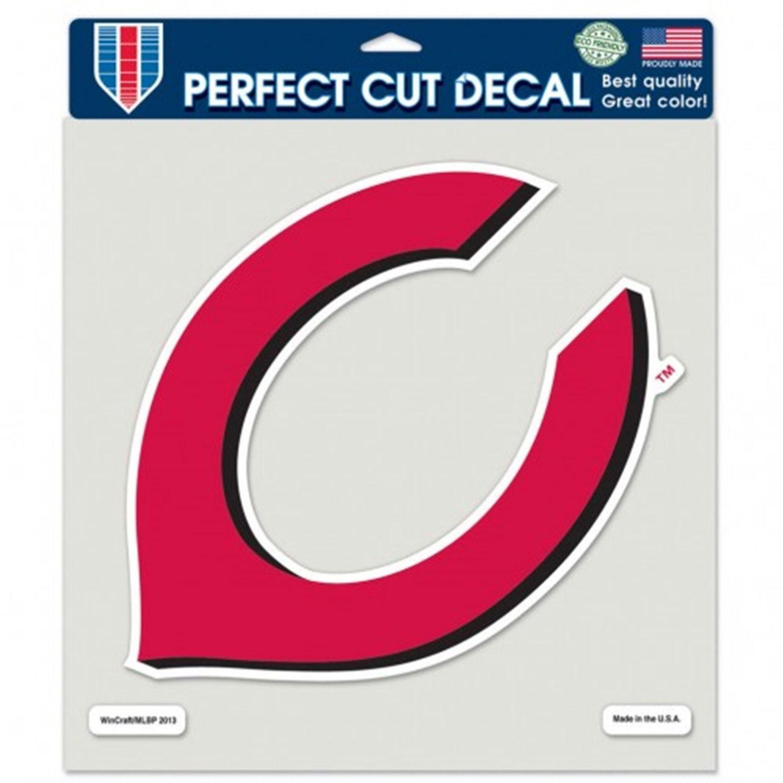Cincinnati Reds C Logo - Cincinnati Reds RETRO C Logo WC 8x8 Decal Reusable Flat Vinyl Die ...
