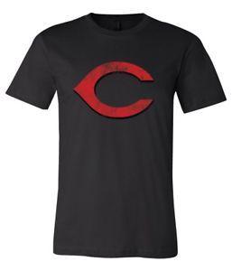 Cincinnati Reds C Logo - Cincinnati Reds C Logo Distressed Vintage logo T-shirt 6 Sizes S-3XL ...