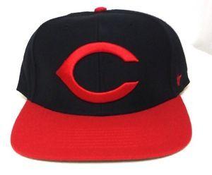 Cincinnati Reds C Logo - New Fitted 7 1 2 CINCINNATI REDS FLAT BILL HAT Men Women Cap BIG C
