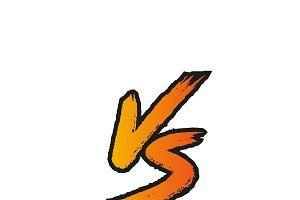 vs Logo - VS. Versus letter logo. Battle Illustrations Creative Market