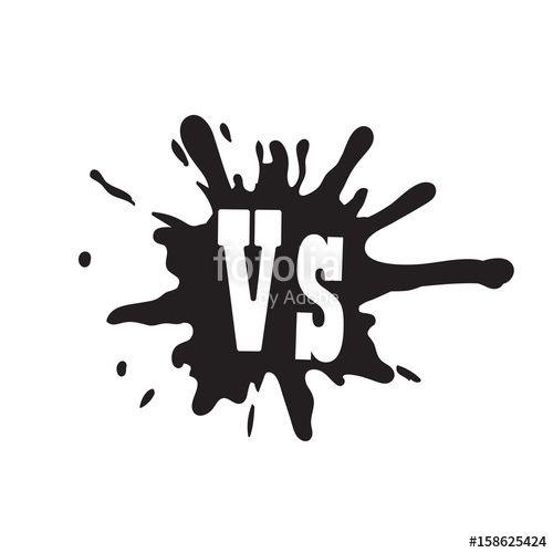 vs Logo - Versus letters or vs logo vector emblem on explosion shape
