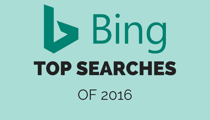Bing Teal Logo - Bing's Top Searches of 2016 Engine Journal