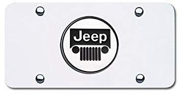 Jeep Grill Logo - Amazon.com: Jeep Front License Plate Tag - New Grill Logo: Automotive