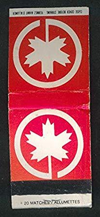 Red Maple Leaf Red Circle Logo - Air Canada red maple leaf logo matchbook at Amazon's Entertainment ...