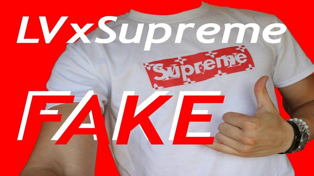 Louis Vuitton Supreme Shirts Logo - How to spot a FAKE Louis Vuitton x Supreme BOGO Tee - YouTube
