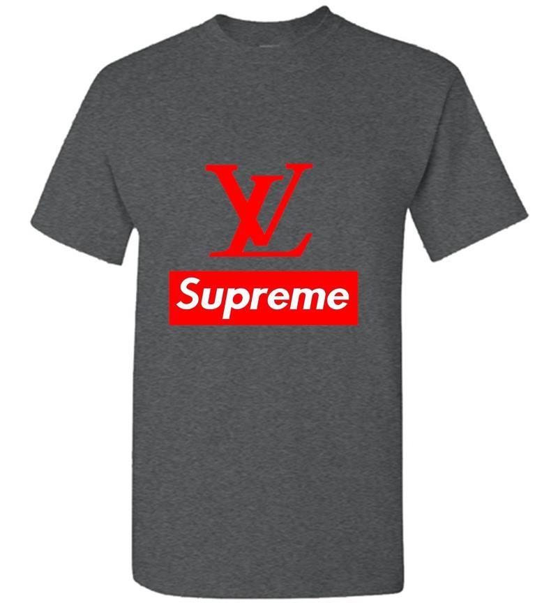 Louis Vuitton Supreme Shirts Logo - Louis Vuitton Supreme Logo Men's T-shirt Amazon Best Sellers